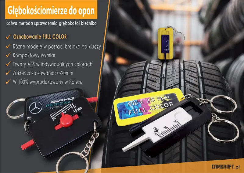 Głębokościomierze do opon
