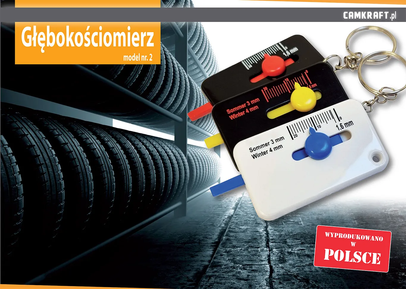 Głębokościomierze do opon